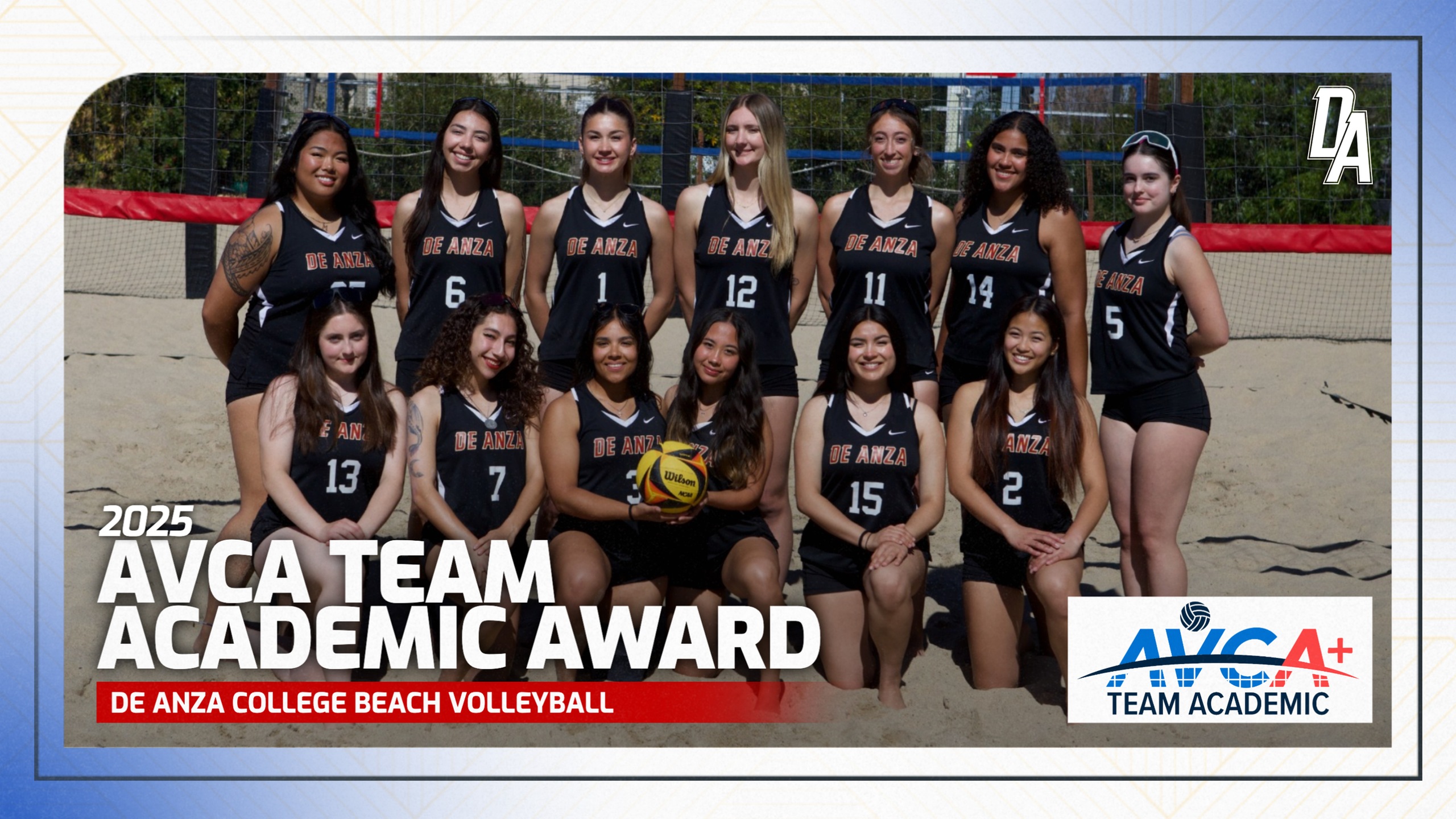 DA Beach Volleyball Earns AVCA Honor
