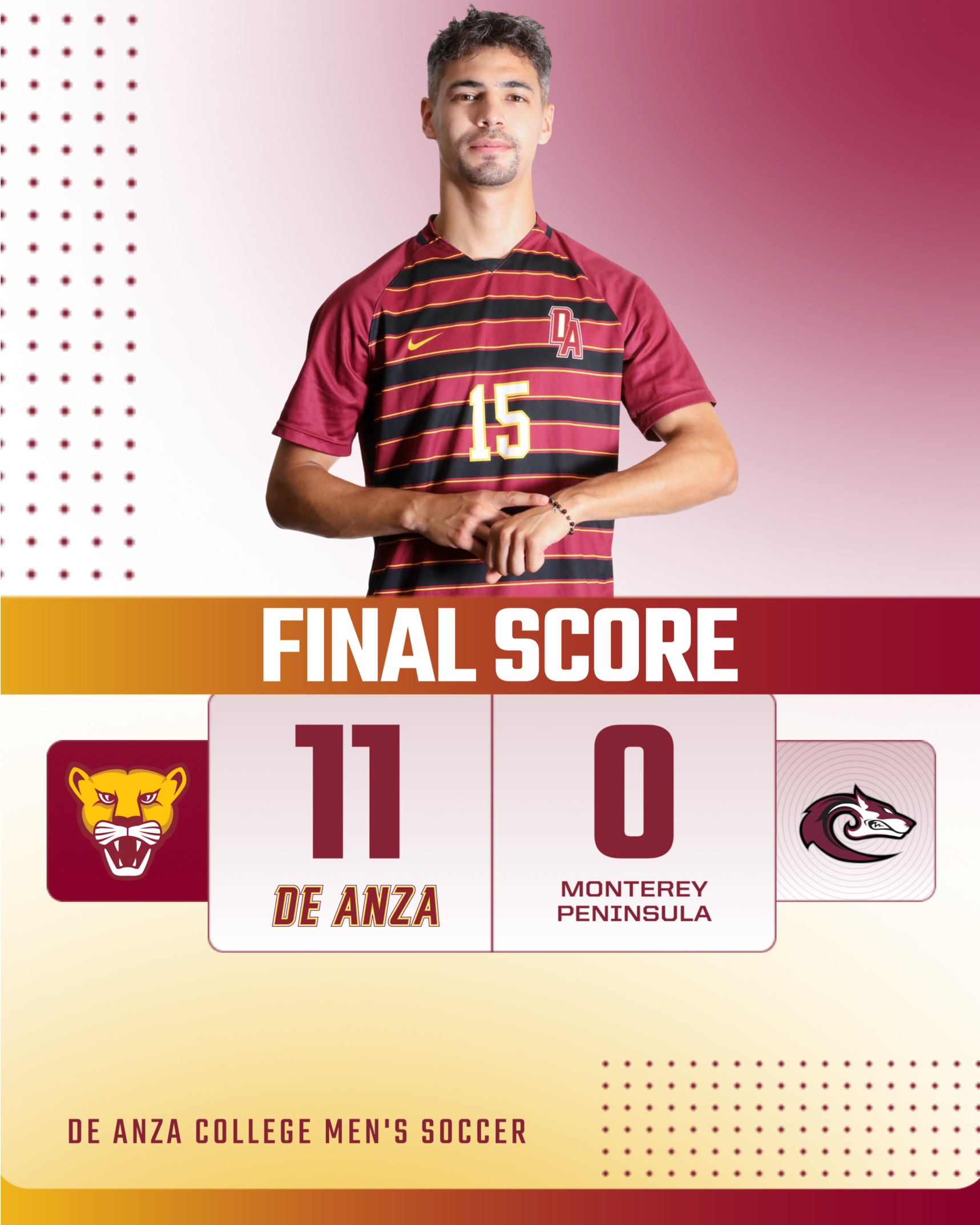 De Anza Scores Historic Shutout Win
